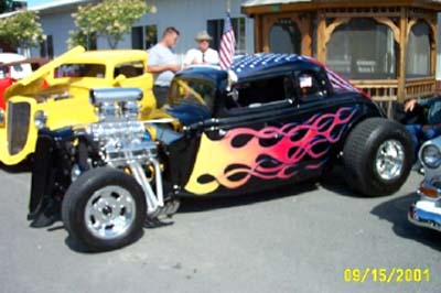 34 Ford Chopped Hiboy 5W Coupe
