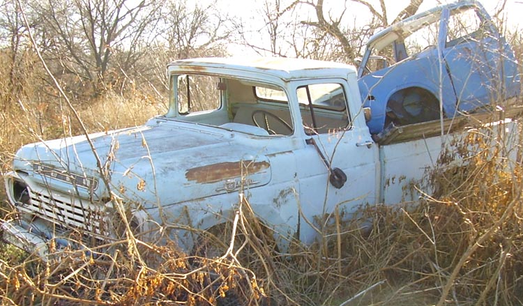 59 Ford SWB Pickup Vintage Tin